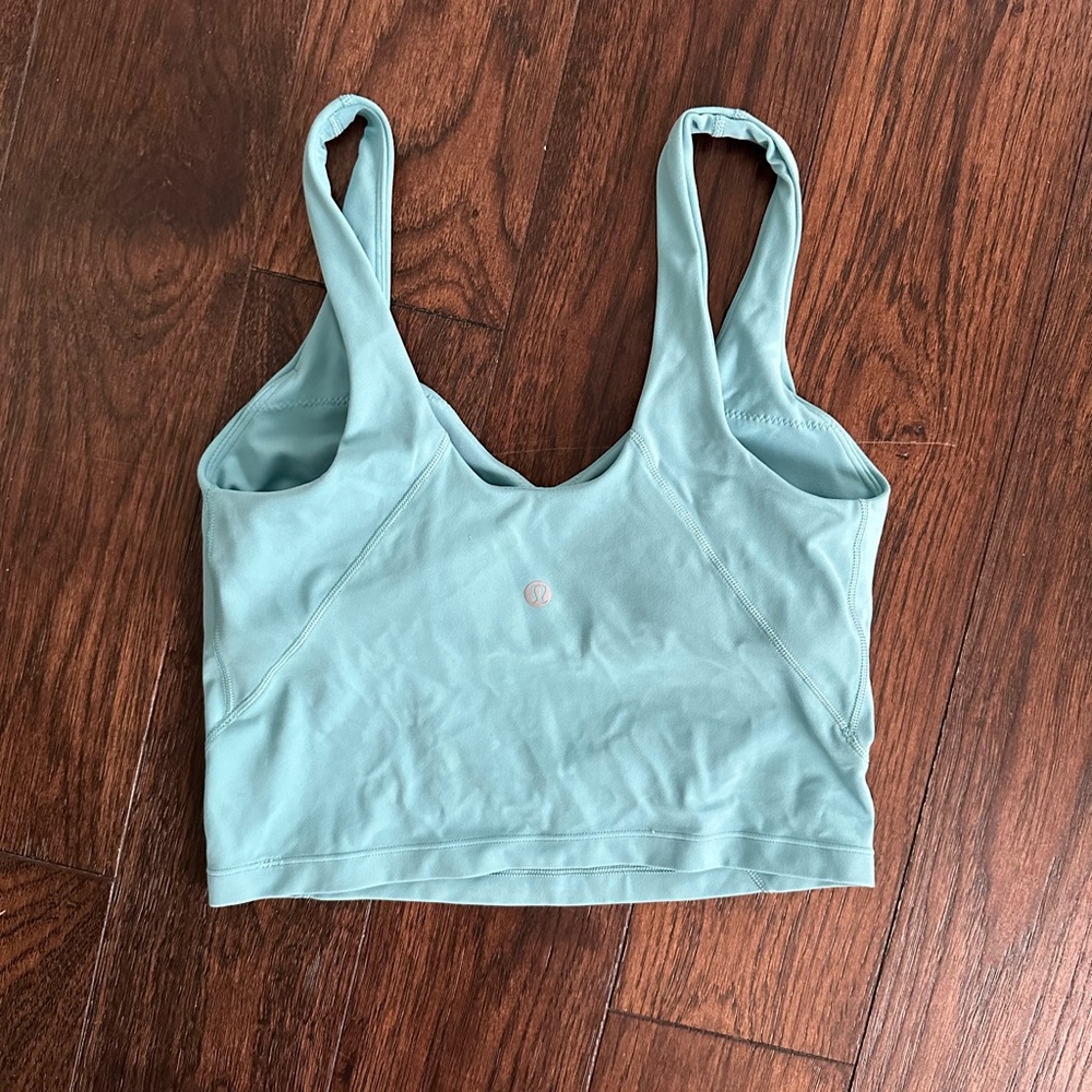 Lululemon - Cropped Align Tank - Tidal Teal - Size 6